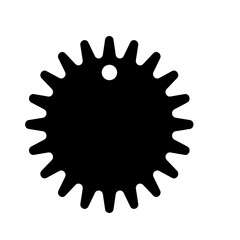 Sales tag silhouette. Product tags for hanging