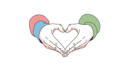 Heart Hands Gesture – Compassion and Togetherness Symbol