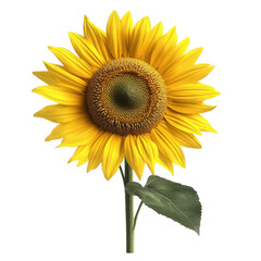 Sun flower isolated on transparent background