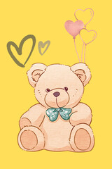 teddy bear with heart