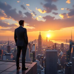 Visionary Leadership – Future Business Growth Concept