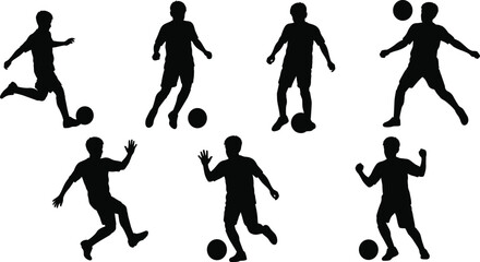 Silhouette vector illustration of baseball players swinging bats with balls in action poses, sports training concept, black design icons artwork