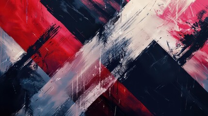 Dynamic abstract art splashes with bold red, white, and deep navy create a modern, energetic visual impact for impactful design projects.