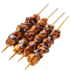 Delicious Grilled Chicken Yakitori Skewer with Teriyaki Glaze for Gourmet Food Lovers