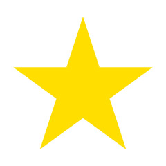 gold star isolated on white