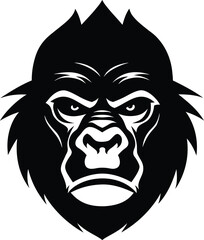 A black and white lion head mascot vector illustration for a tattoo or wild animal symbolA black and white lion head mascot vector illustration for a tattoo or wild animal symbol
