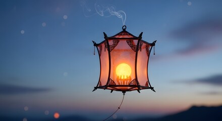 lantern in the night