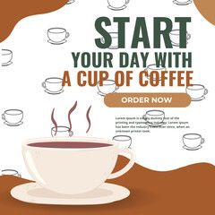 Coffee poster and flyer templates. Templates for marketing, advertising, banners, and posters.