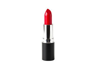 Fototapeta premium Crimson Lipstick Displayed on Dark Backdrop isolated on transparent background