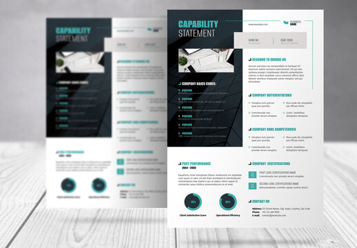 Capability Statement Business Document Template 