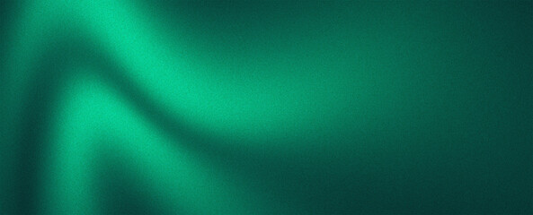 Abstract teal green gradient background with soft light and shadow effect.