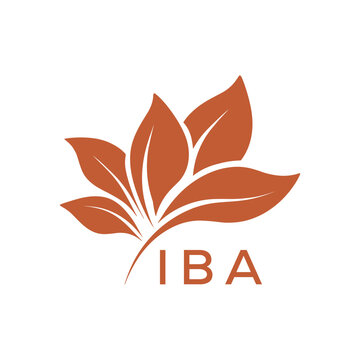 Botanical Nature Logo with Leaves in Brown, IBA Later Logo, Elegant Plant Emblem with Typography, 

IBA leaf logo, IBA minimalist logo, IBA nature logo, IBA  botanical design, IBA  floral emblem, IBA 