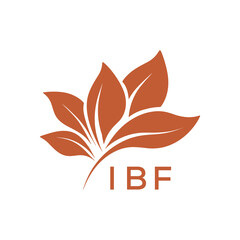 Modern Abstract Botanical Logo with Leaf Motif and Letter mark 