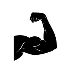 Strong bicep muscle - vector icon