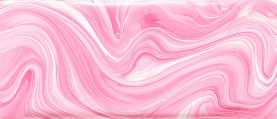 Abstract pink and white marble swirl background texture