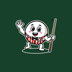 Billiard Ball icon flat vector design.