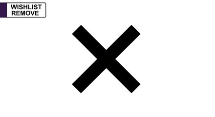 Obraz premium A simple image of a black x shape on a white background with wishlist remove text on the left ai generated