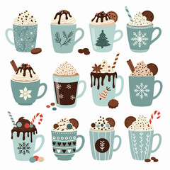 A Cozy Constellation of Christmas Mugs