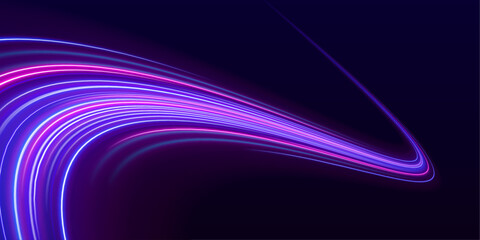 Circular light trails loop into vortex forms, glowing with heat-like gradients and smooth transparency. Their rotation implies energy transfer. Ideal for science visuals. PNG © Strongstock03