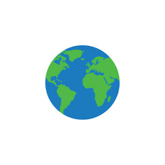 Fototapeta premium Illustration of planet Earth showing continents and oceans, symbolizing global connection and environmental awareness