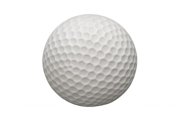 White golf ball with dimples for golf sport, isolated, symbol of precision, challenge, recreation and luxury activity