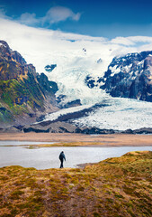 Melting ice from Vatnajokull glacier
