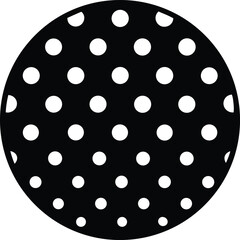 Polka dot pattern silhouette vector art illustration
