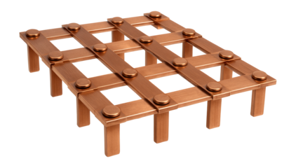 Durable copper grounding grid for commercial use, ensuring excellent conductivity.