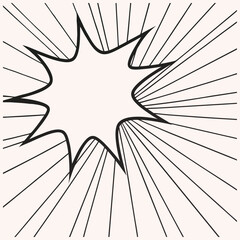 Radiating Sunburst Background with Glowing Light Rays