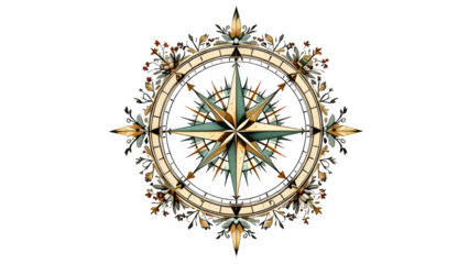 vintage compass rose
