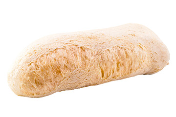 Avoador, known as starch biscuit, goma biscuit, wind biscuit, peta, xiringa or flying biscuit, made from cassava starch, also known as cassava starch. Isolated white background.