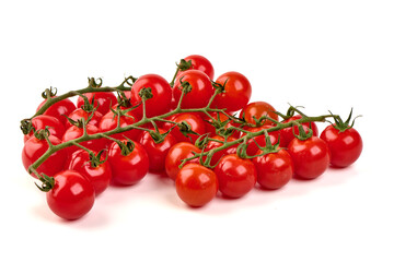 Red Cherry Tomatoes, isolated on white background