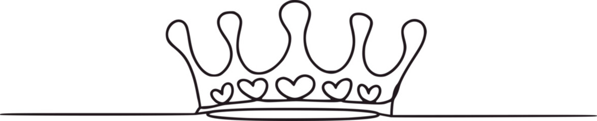 Ornate crown with heart embellishments hearts regal © Mehedy