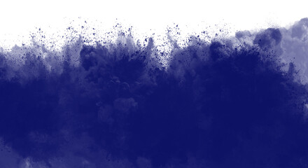Vibrant explosion of deep blue powder creating a captivating and dynamic cloud isolated on transparent background, perfect for artistic projects