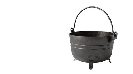 Rustic cauldron adds vintage charm to your designs, perfect for Halloween themes, fantasy realms, or historical scenes with its textured metal finish