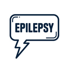 Epilepsy awareness speech bubble icon