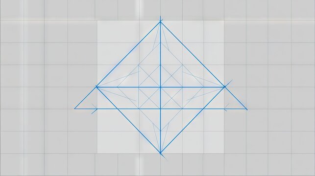 GeometricBlueDiamondGridDesign