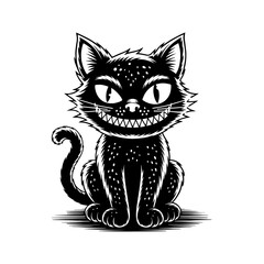 Adorable Black White Cartoon domestik animals mascotes dog cat cow bulldog korgi dino  Vector Art
