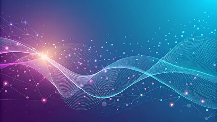 Abstract gradient mesh background with soft glowing particles, AI or innovation concept.