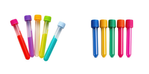 Fototapeta premium Colorful Test Tubes Filled with Liquid for Science Experiments