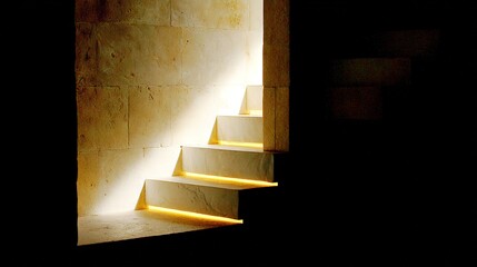 Staircase With Illuminated Steps