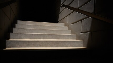 Staircase with Dramatic Lighting