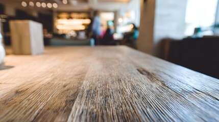WoodenTableInCafe