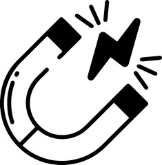 Magnet with Lightning Icon