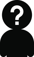 Anonymous User Profile Question Mark Silhouette Icon