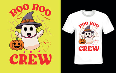 Boo boo crew Lover Spooky Halloween T Shirt
