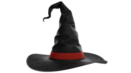 Spooky season is here with this black witch hat, perfect for Halloween designs and magical illustrations that add a touch of enchantment to your project