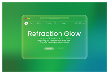 Futuristic Gradient Landing Hero Page