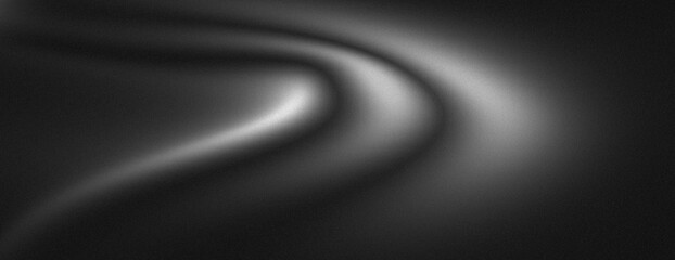 Abstract grayscale swirl background with smooth, flowing lines and gradient.