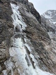 Alpine glacial waterfalls at the foot of the Rosenlaui glacier, Switzerland - Alpine Gletscherwasserfälle am Fusse des Rosenlauigletschers, Schweiz